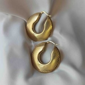 MFHE-04-Strips Hoop Earrings