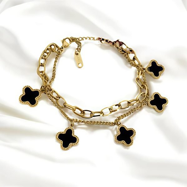MFHB-05-Four Leaf Clover Bracelet - Image 2