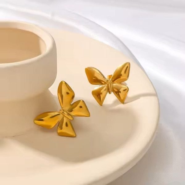 MFHE-05-Butterfly Stud Earrings - Image 3