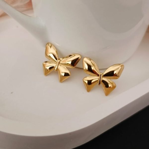 MFHE-05-Butterfly Stud Earrings - Image 2