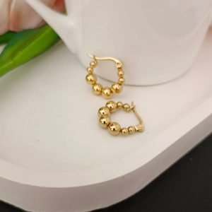 MFHE-10-Beaded Hoop Earrings